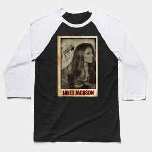 Pop Royalty " Quuen of Pop " // Janet Jackson Retro Baseball T-Shirt